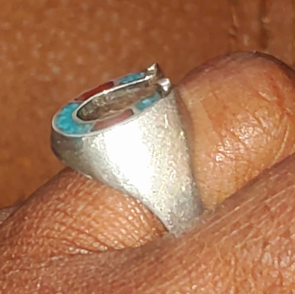 Vintage Sterling Horseshoe Shaped Ring - Picture 2 of 5